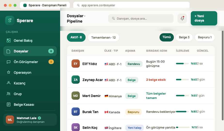 Document vault — everything in one place.